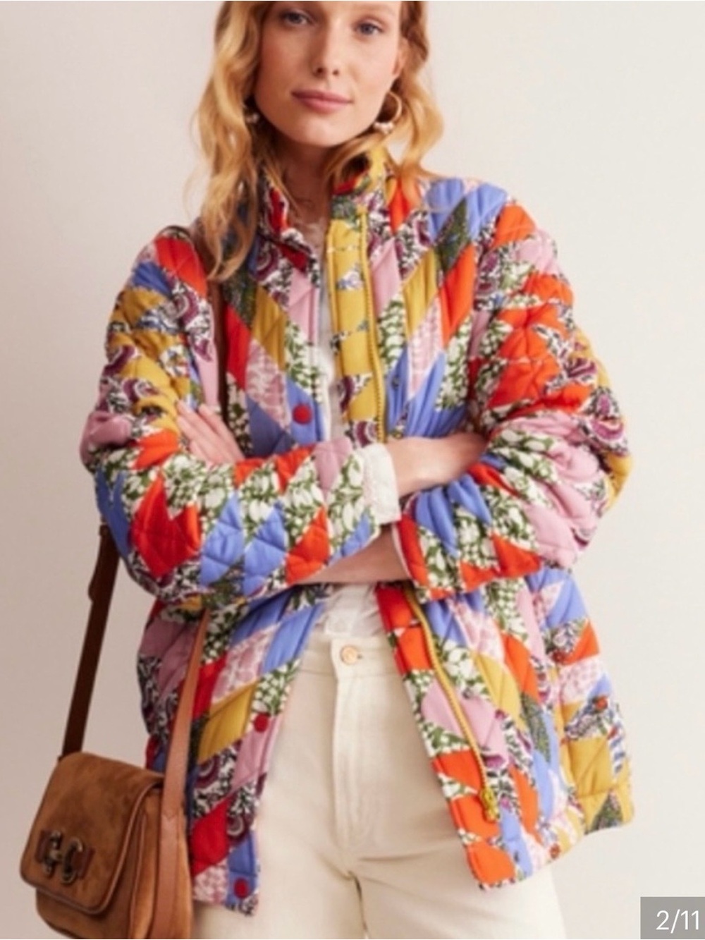 Boden quilted patchwork oversized jacket - Picture 7 of 10